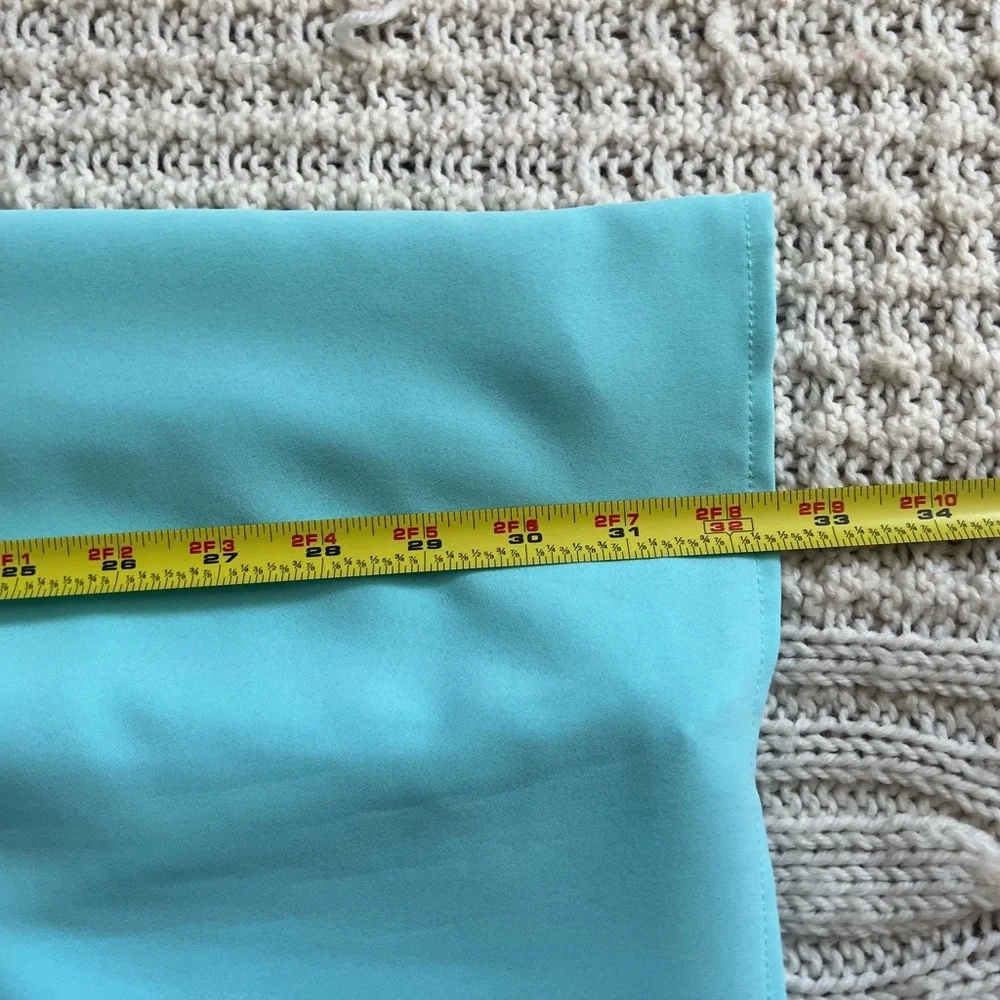 TCEC One Shoulder Aqua Dress with Ruffle Detail - Picture 14 of 16